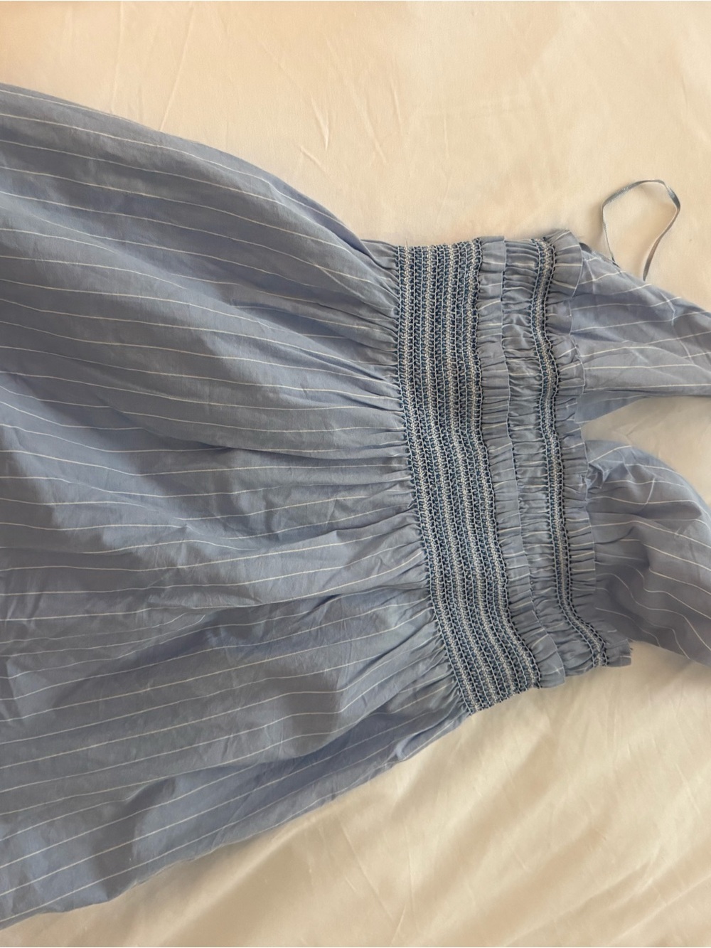 Zara Light Blue Pinstripe Sundress
